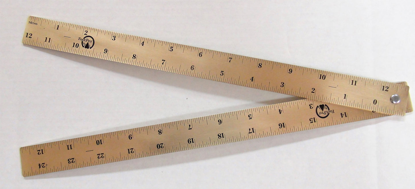 Brass Folding Ruler