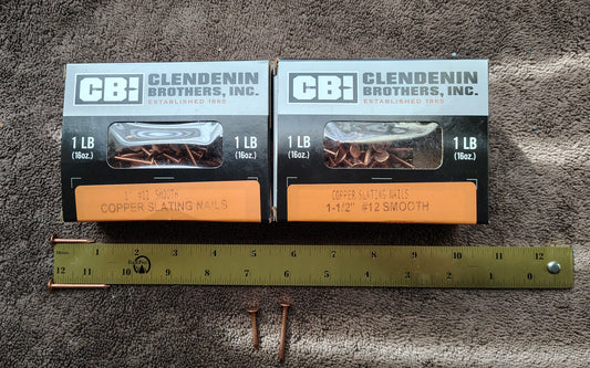 Copper Rivets - Slating Nails for Pads