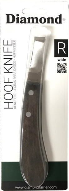 Diamond Wide Blade Hoof Knife (Right & Left-Handed)