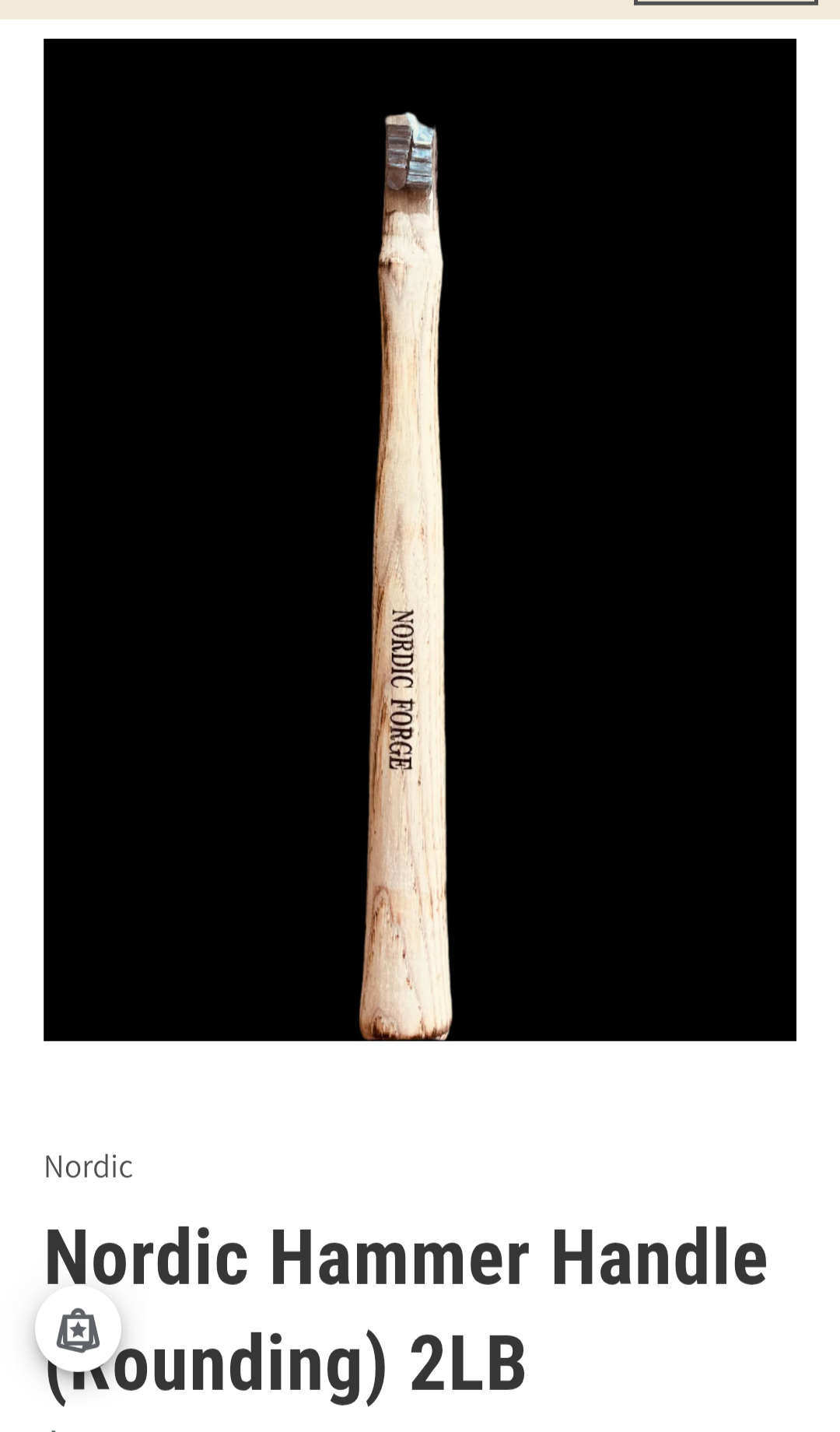 Nordic 2Lb. Replacement Rounding Hammer Handle