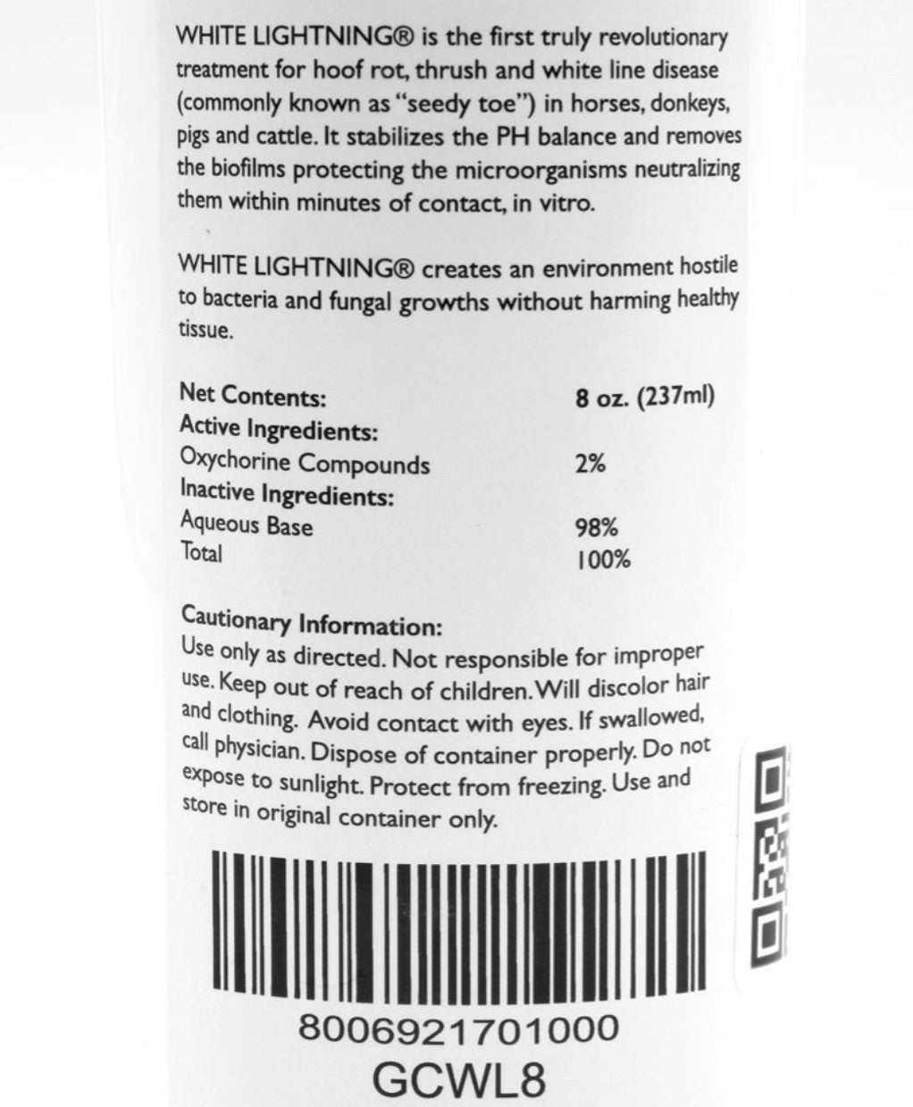 White Lighting Hoof Soak